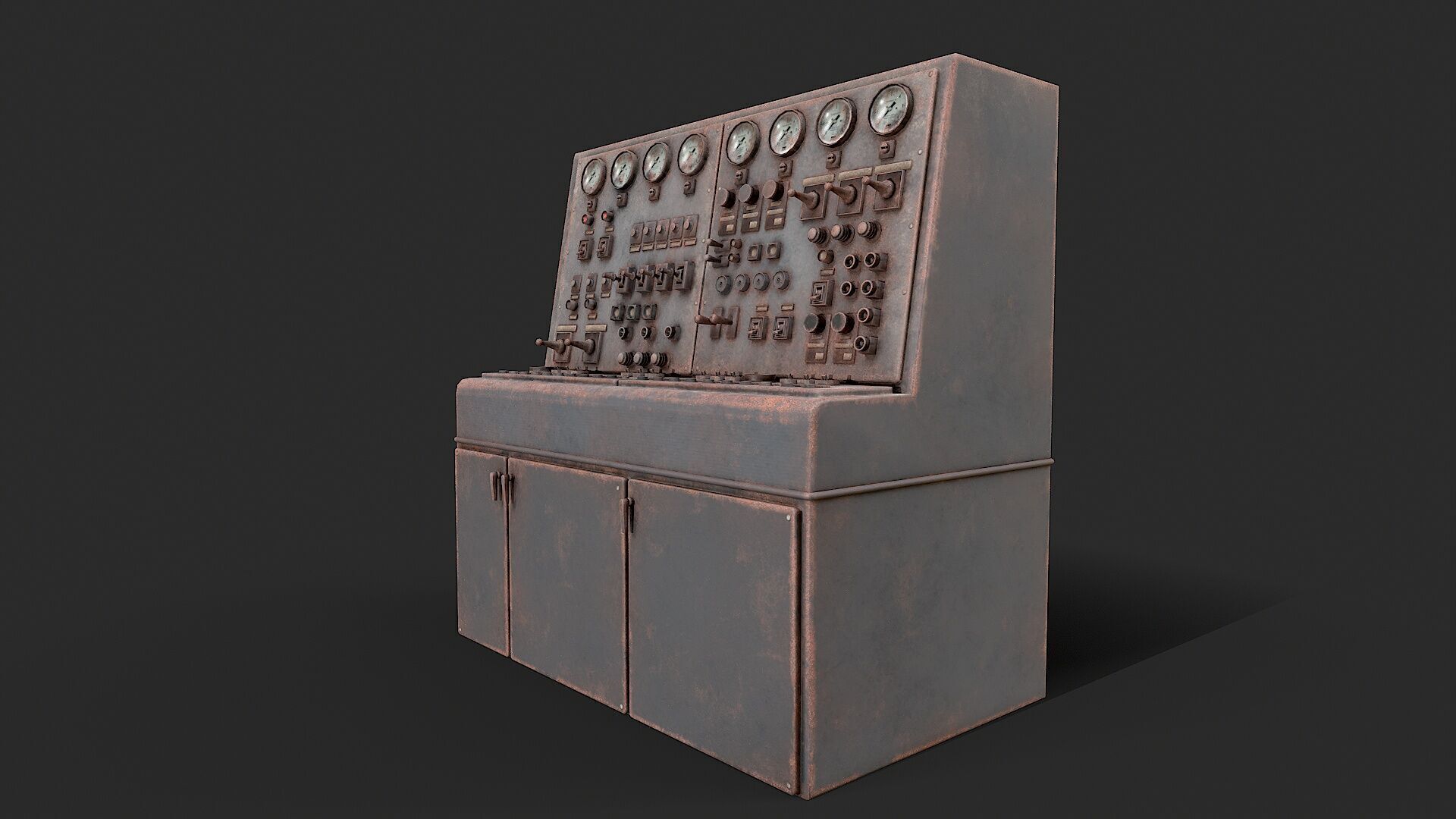 Control Panel Factory  Low-poly 3D model_4