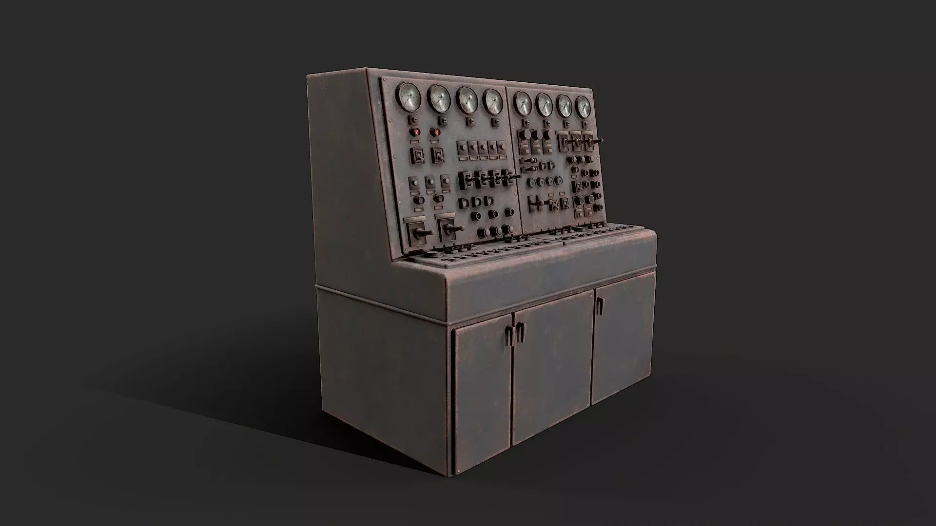 Control Panel Factory  Low-poly 3D model_0