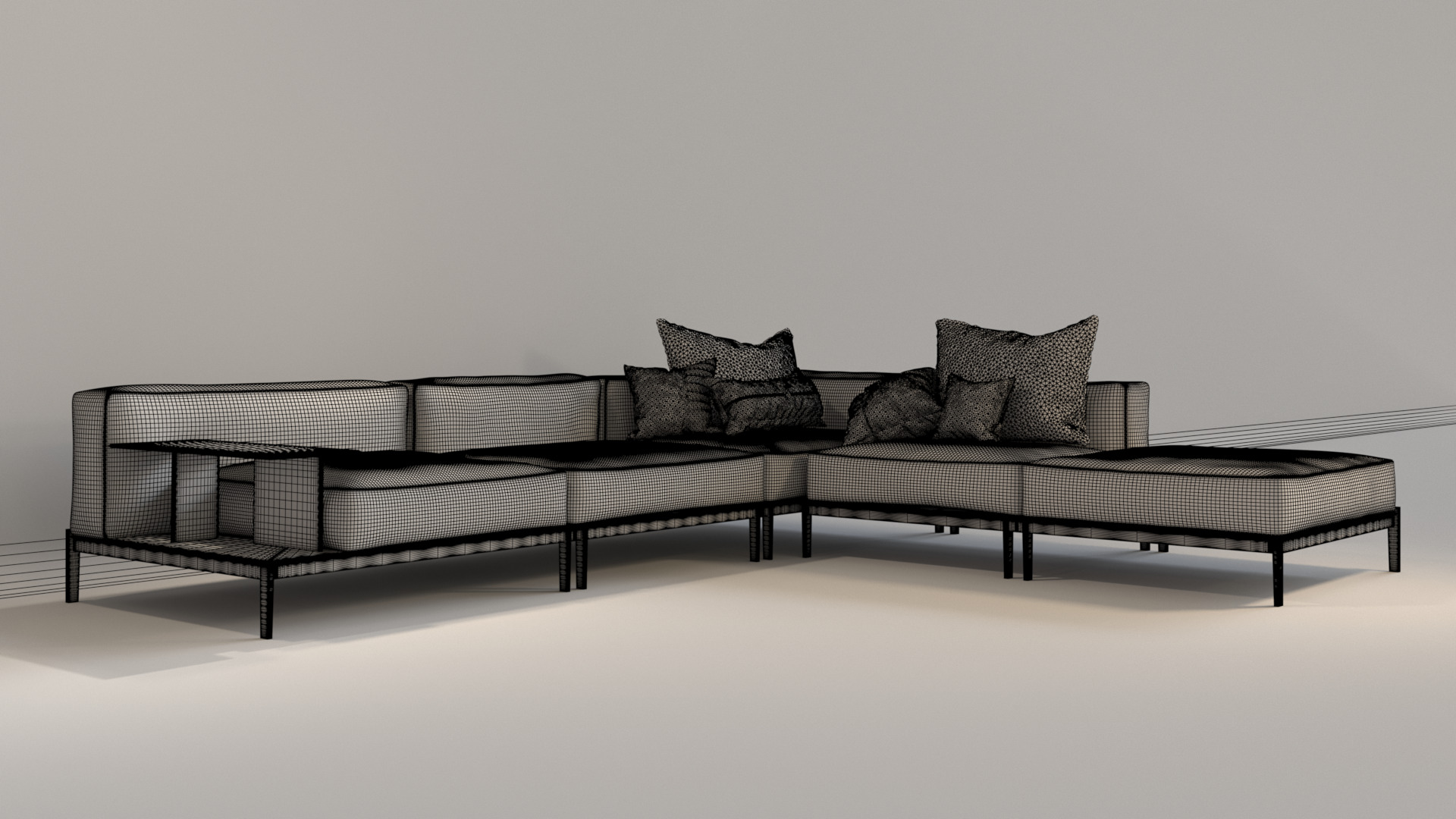 Modular Sofa - Brera 3D model_7