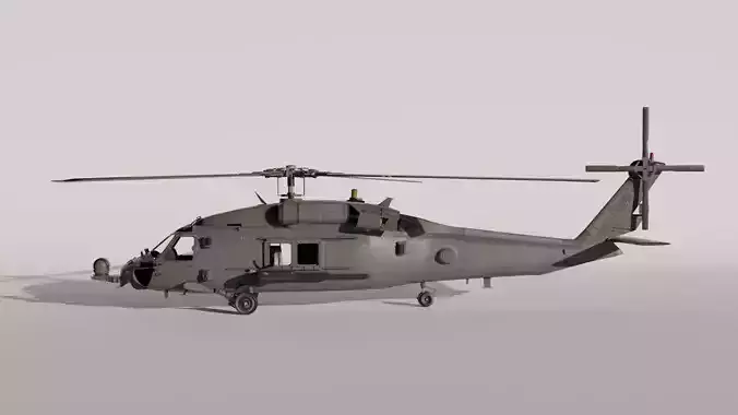 Seahawk Helicopter 3D Model