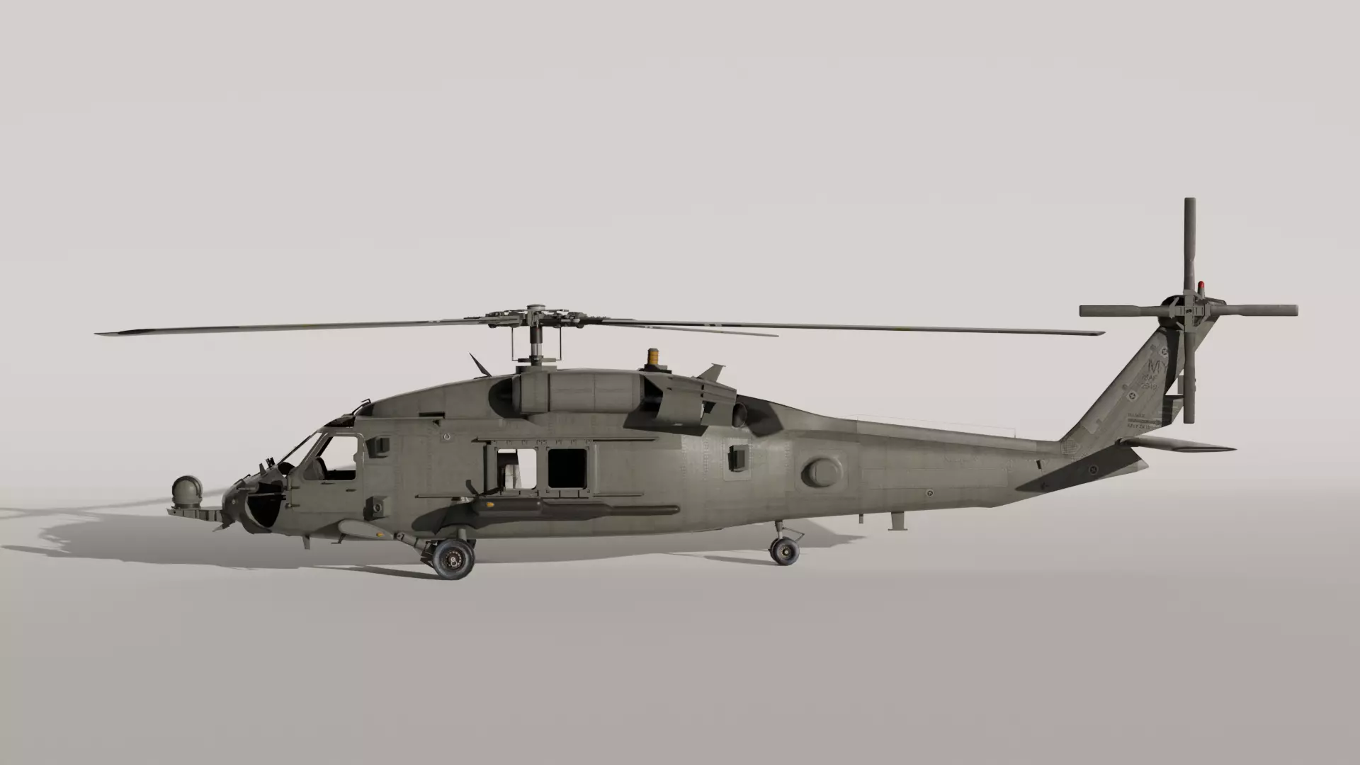 Seahawk Helicopter 3D Model 3D model