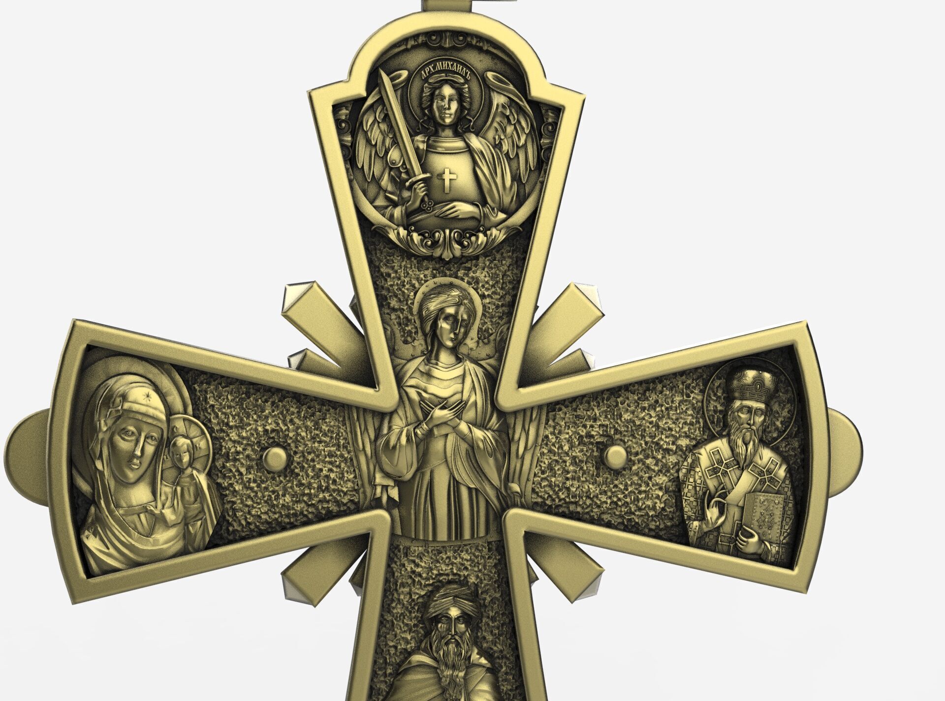 Orthodox Cross 3D print model_5