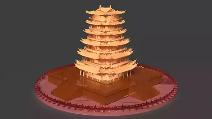 Chinese ancient tower 
