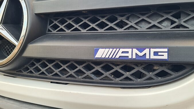 AMG mercedes logo 3D print model