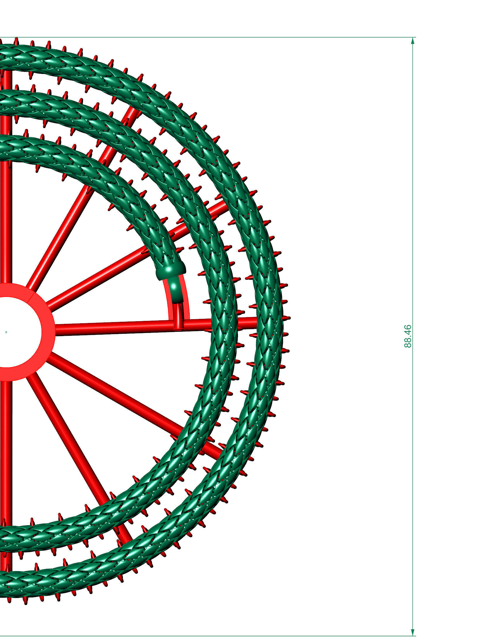4MM TOP PERMIUM UNISEX CHAIN SPIRAL READY TO PRINT 3D print model_1