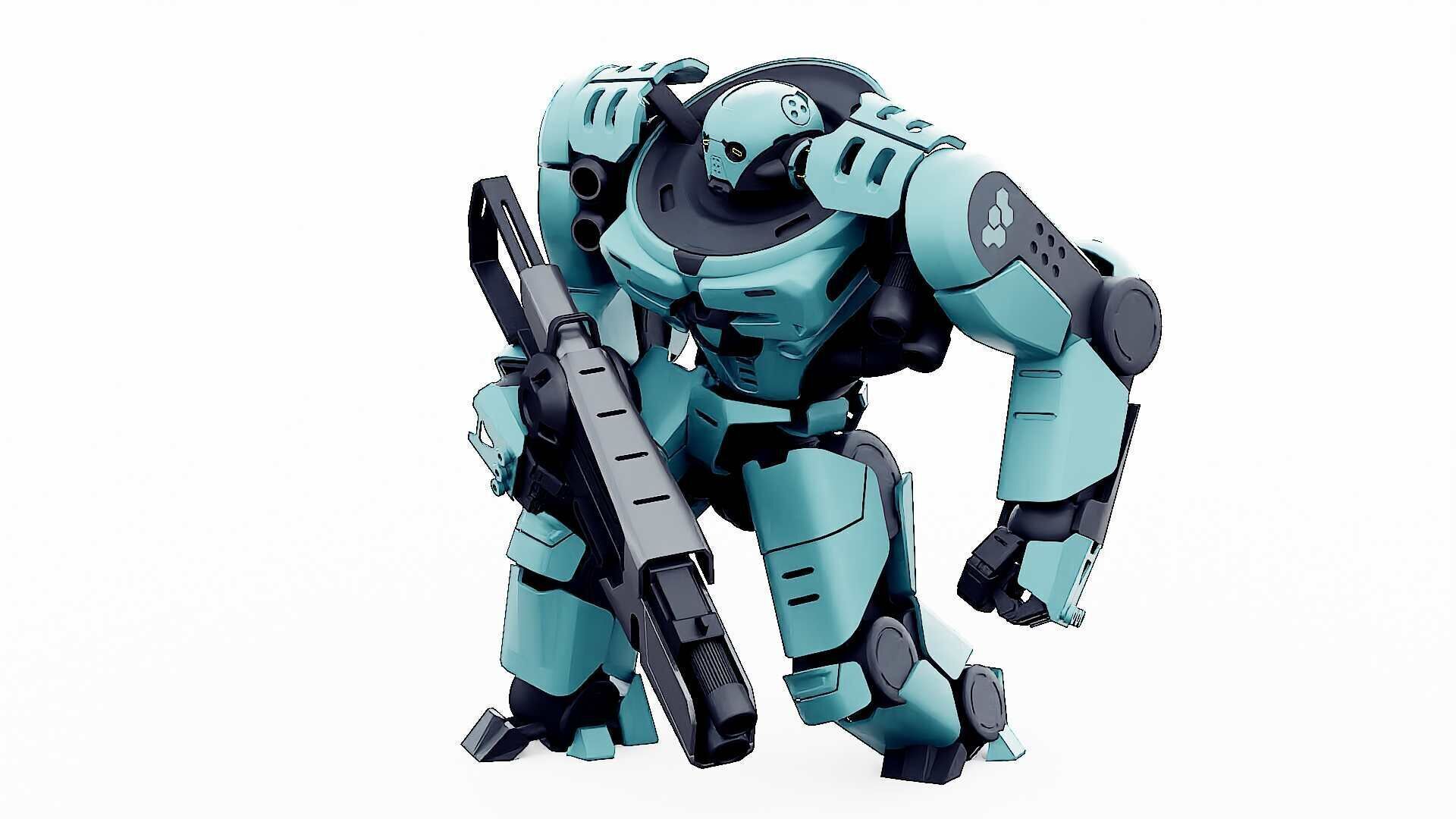 DOOM FIGHTER V-1  Rigged for Unreal Engine - Unity - MIXAMO 3D model_7