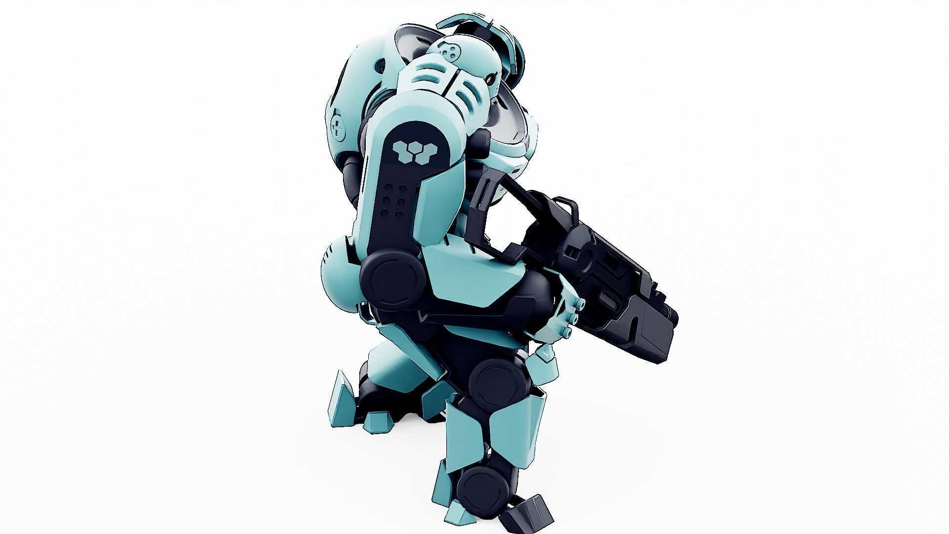 DOOM FIGHTER V-1  Rigged for Unreal Engine - Unity - MIXAMO 3D model_20