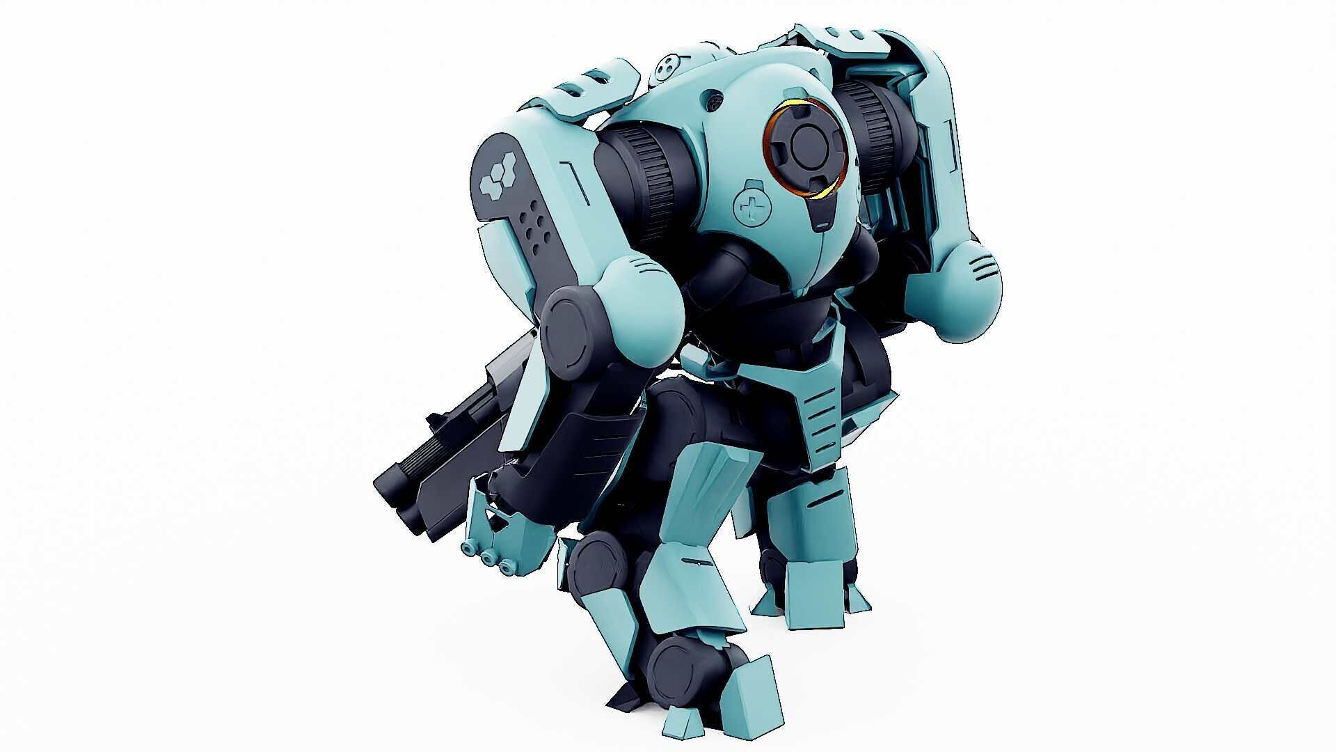 DOOM FIGHTER V-1  Rigged for Unreal Engine - Unity - MIXAMO 3D model_14