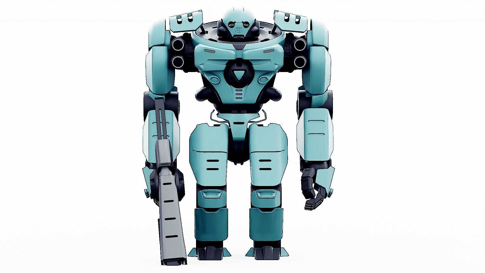 DOOM FIGHTER V-1  Rigged for Unreal Engine - Unity - MIXAMO 3D model_30