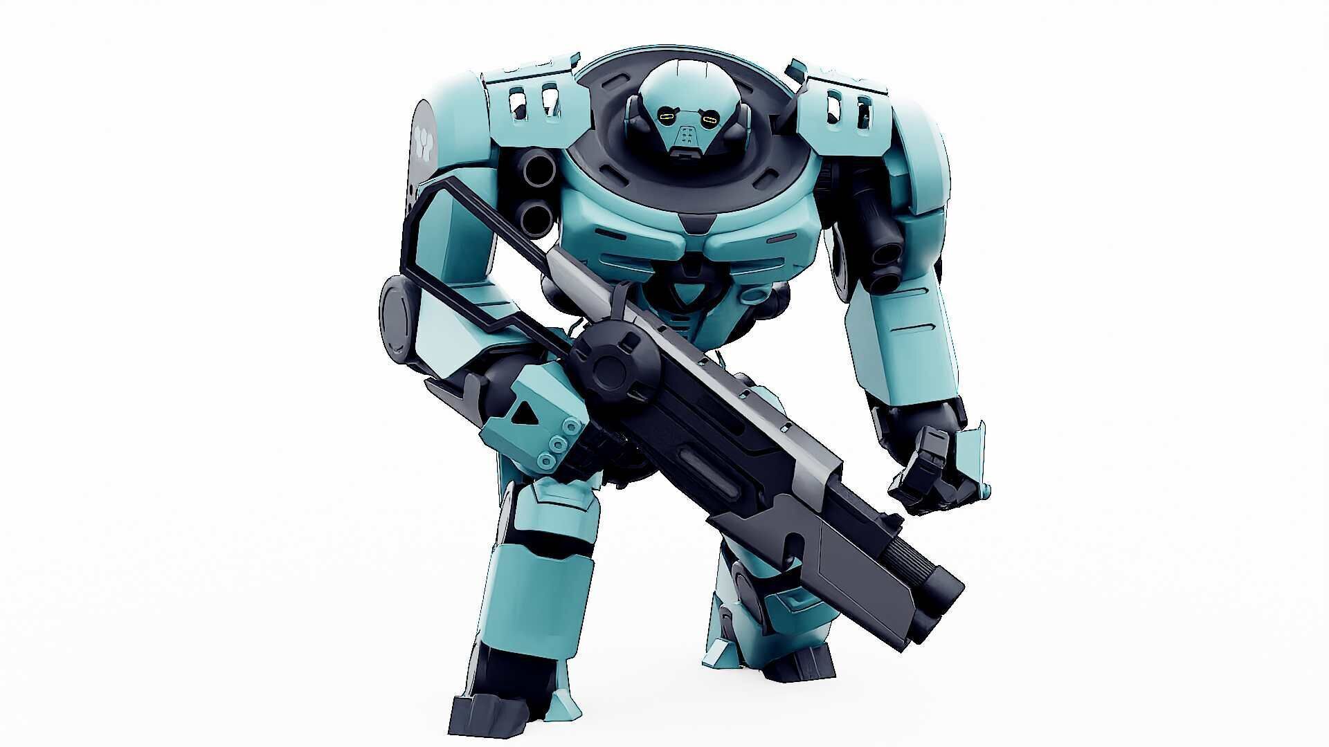 DOOM FIGHTER V-1  Rigged for Unreal Engine - Unity - MIXAMO 3D model_3