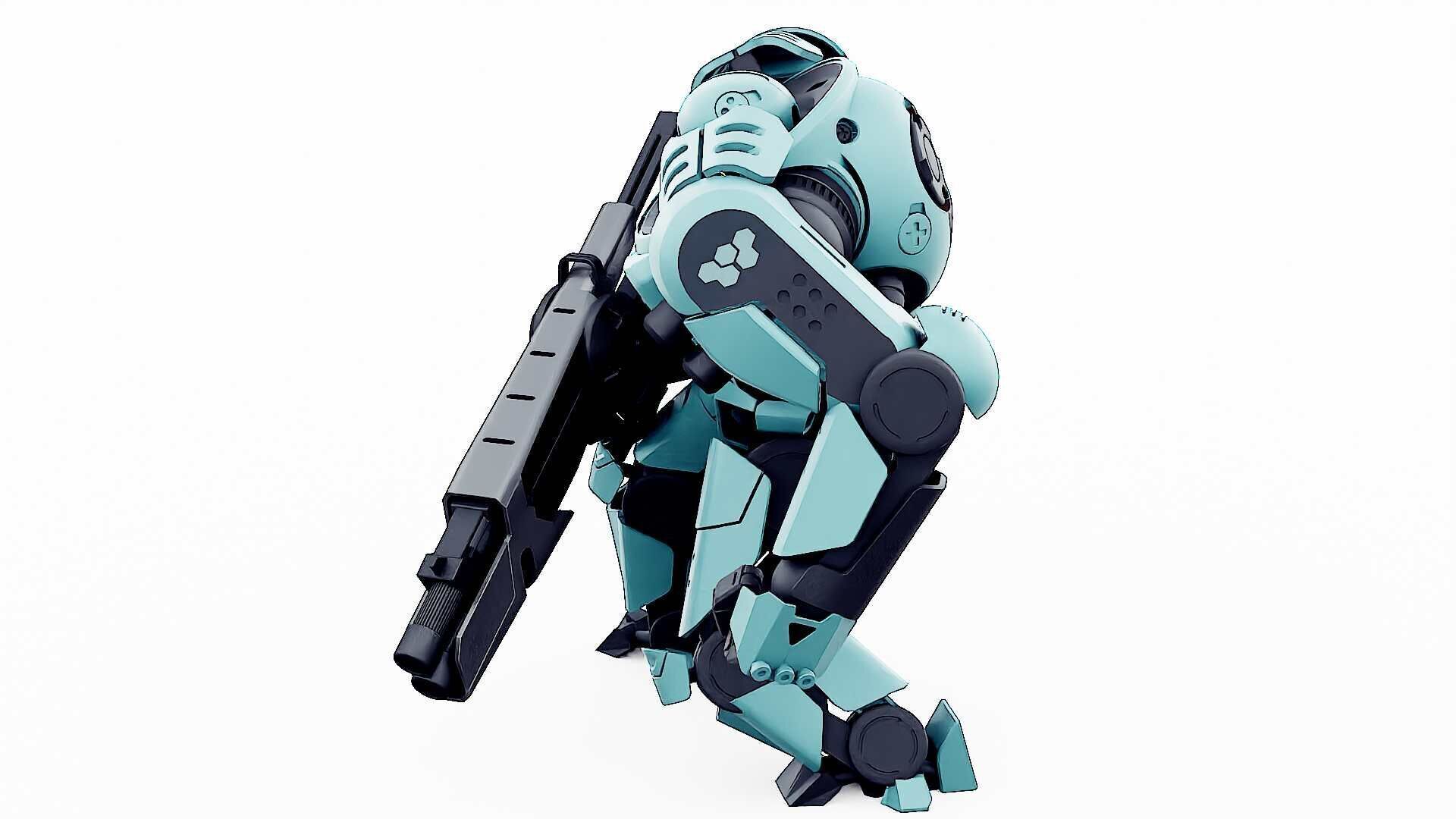 DOOM FIGHTER V-1  Rigged for Unreal Engine - Unity - MIXAMO 3D model_11