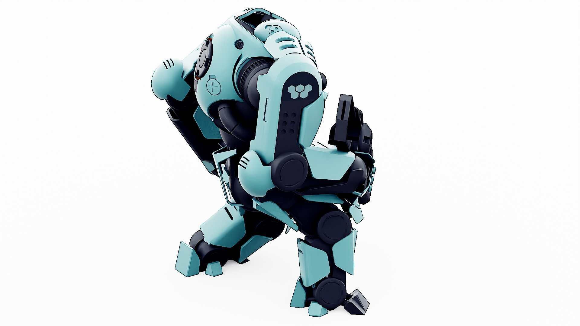 DOOM FIGHTER V-1  Rigged for Unreal Engine - Unity - MIXAMO 3D model_19