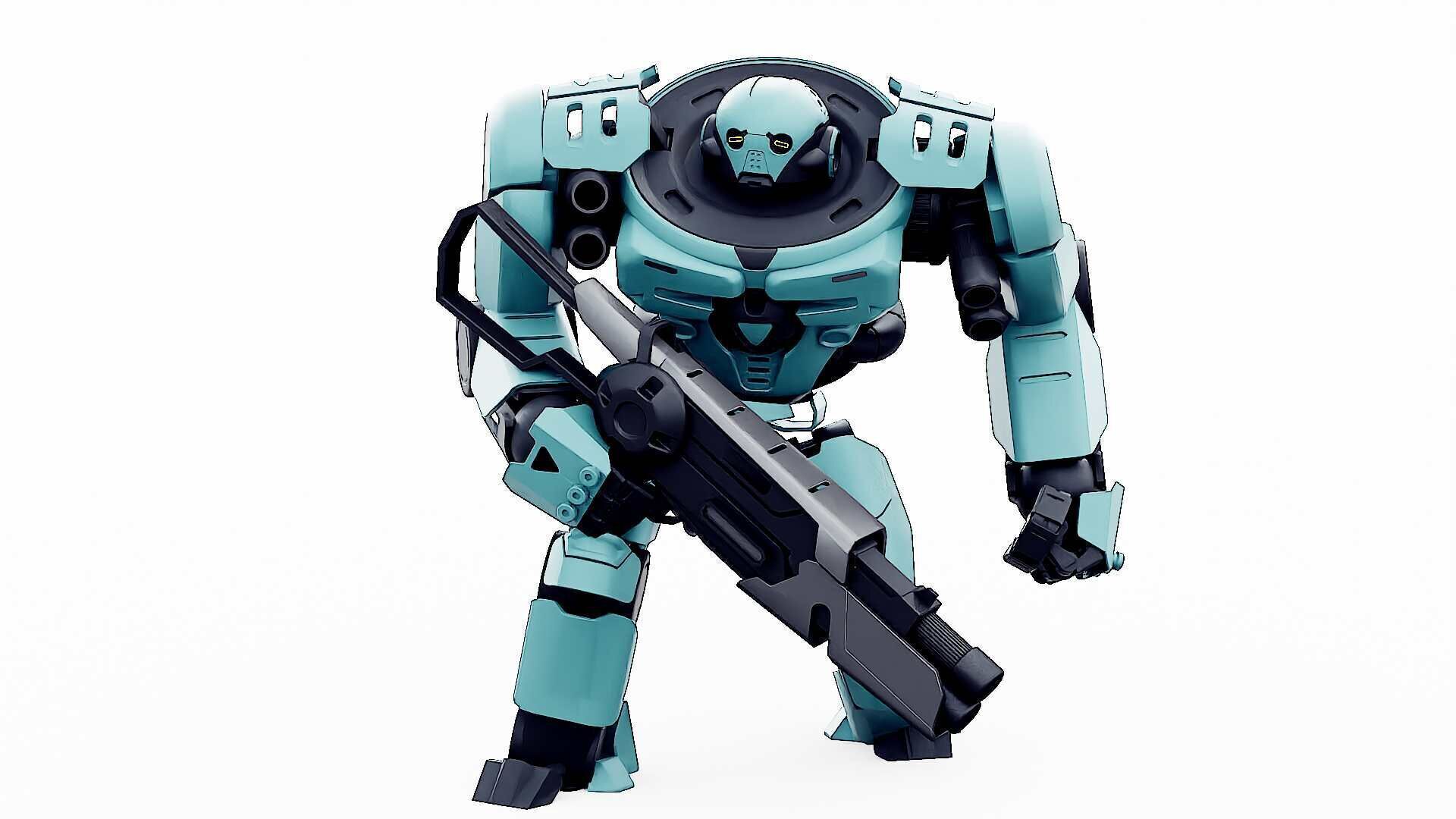 DOOM FIGHTER V-1  Rigged for Unreal Engine - Unity - MIXAMO 3D model_4