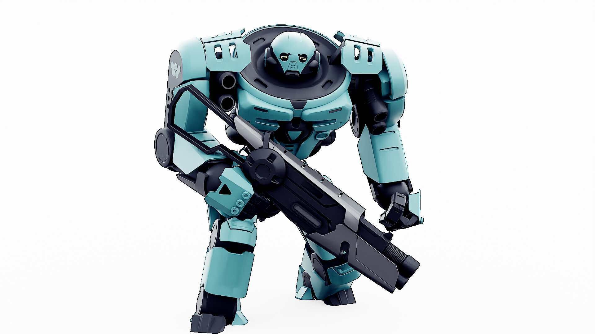 DOOM FIGHTER V-1  Rigged for Unreal Engine - Unity - MIXAMO 3D model_23