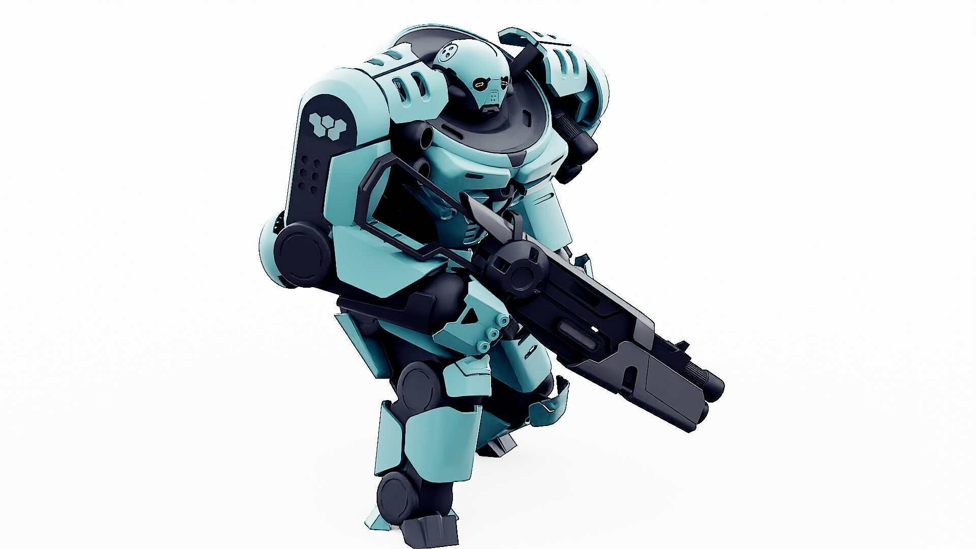 DOOM FIGHTER V-1  Rigged for Unreal Engine - Unity - MIXAMO 3D model_21