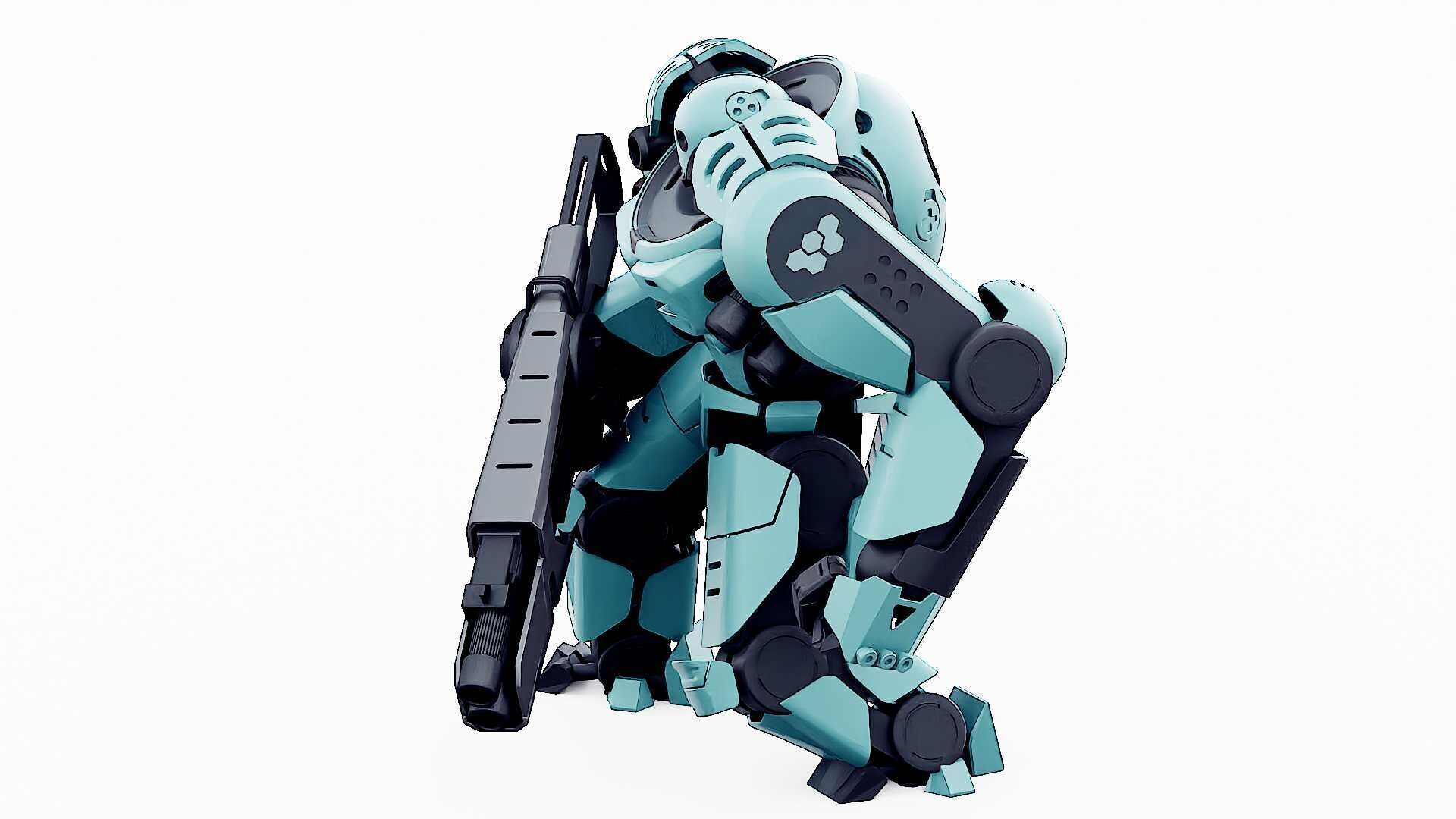 DOOM FIGHTER V-1  Rigged for Unreal Engine - Unity - MIXAMO 3D model_10