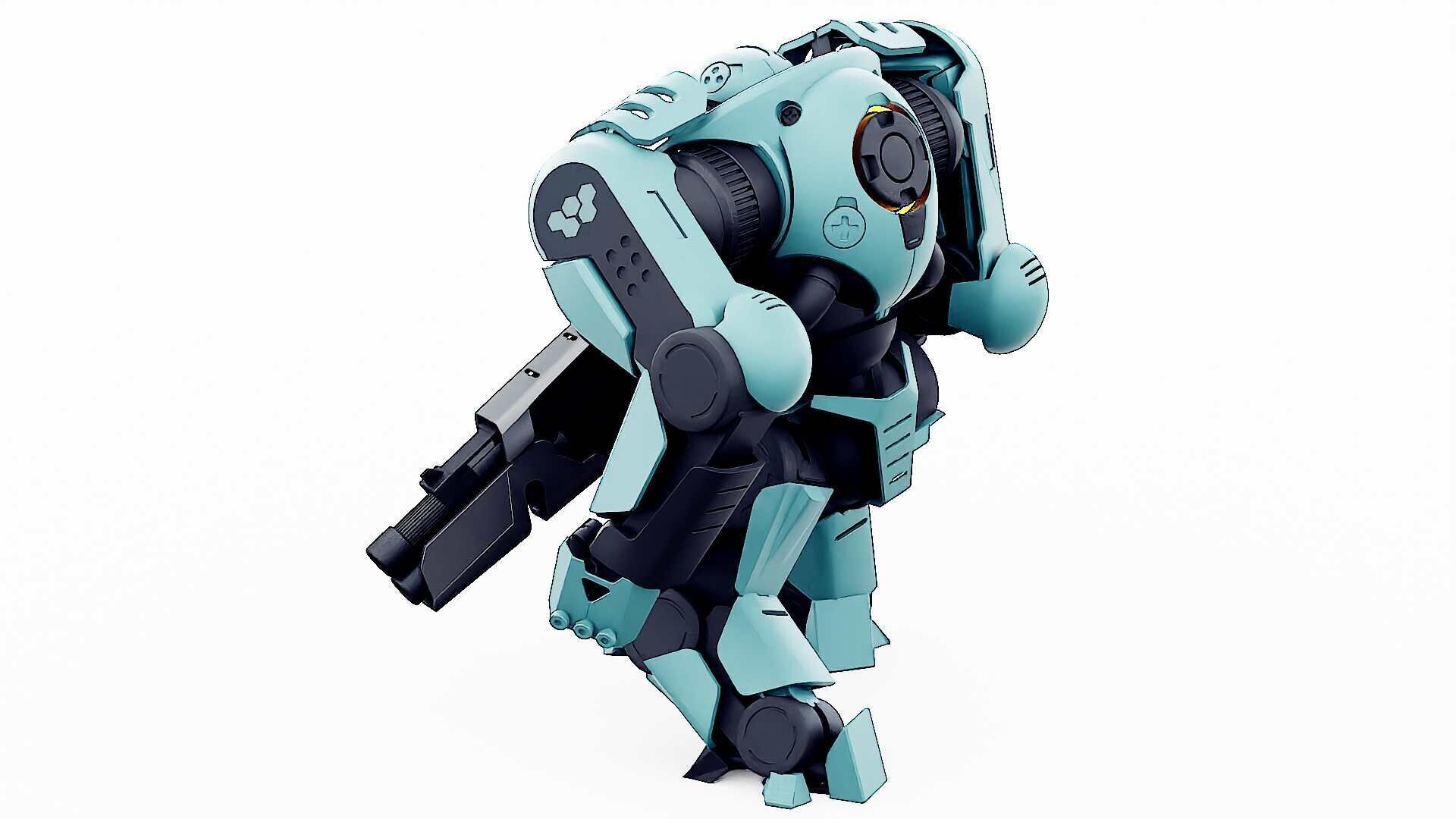 DOOM FIGHTER V-1  Rigged for Unreal Engine - Unity - MIXAMO 3D model_13