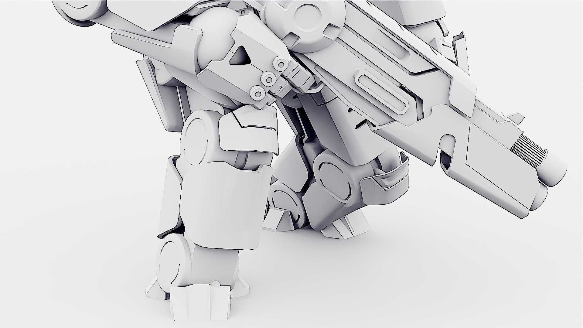 DOOM FIGHTER V-1  Rigged for Unreal Engine - Unity - MIXAMO 3D model_36