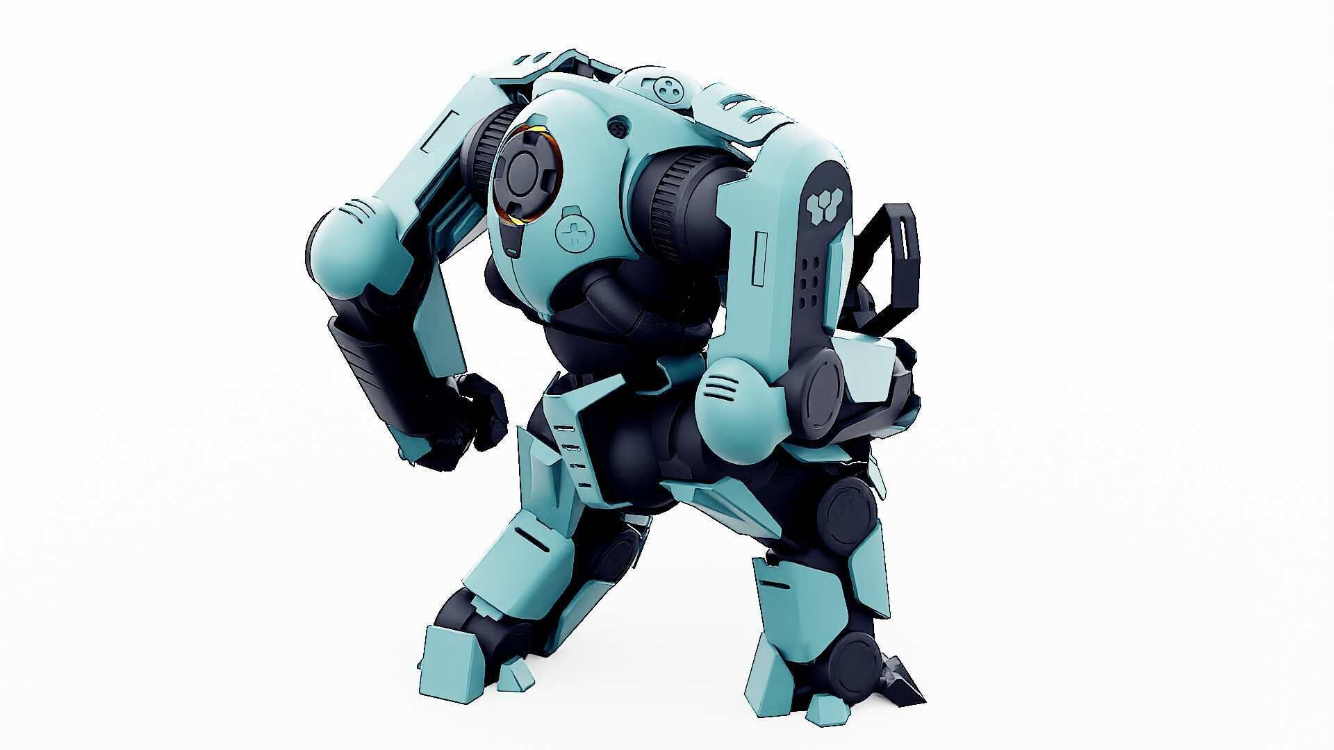 DOOM FIGHTER V-1  Rigged for Unreal Engine - Unity - MIXAMO 3D model_18