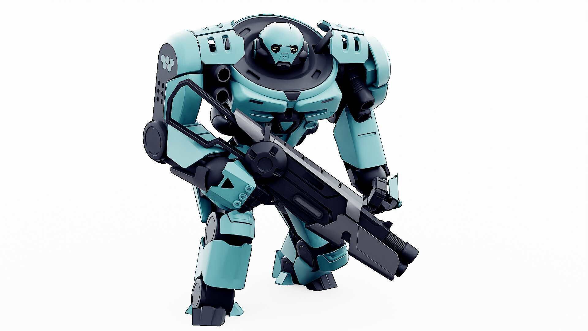 DOOM FIGHTER V-1  Rigged for Unreal Engine - Unity - MIXAMO 3D model_22