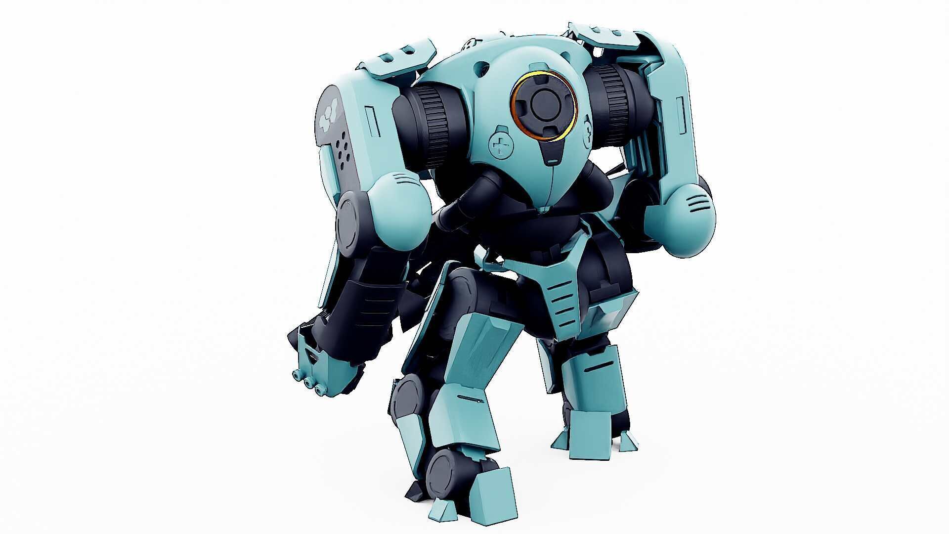 DOOM FIGHTER V-1  Rigged for Unreal Engine - Unity - MIXAMO 3D model_15