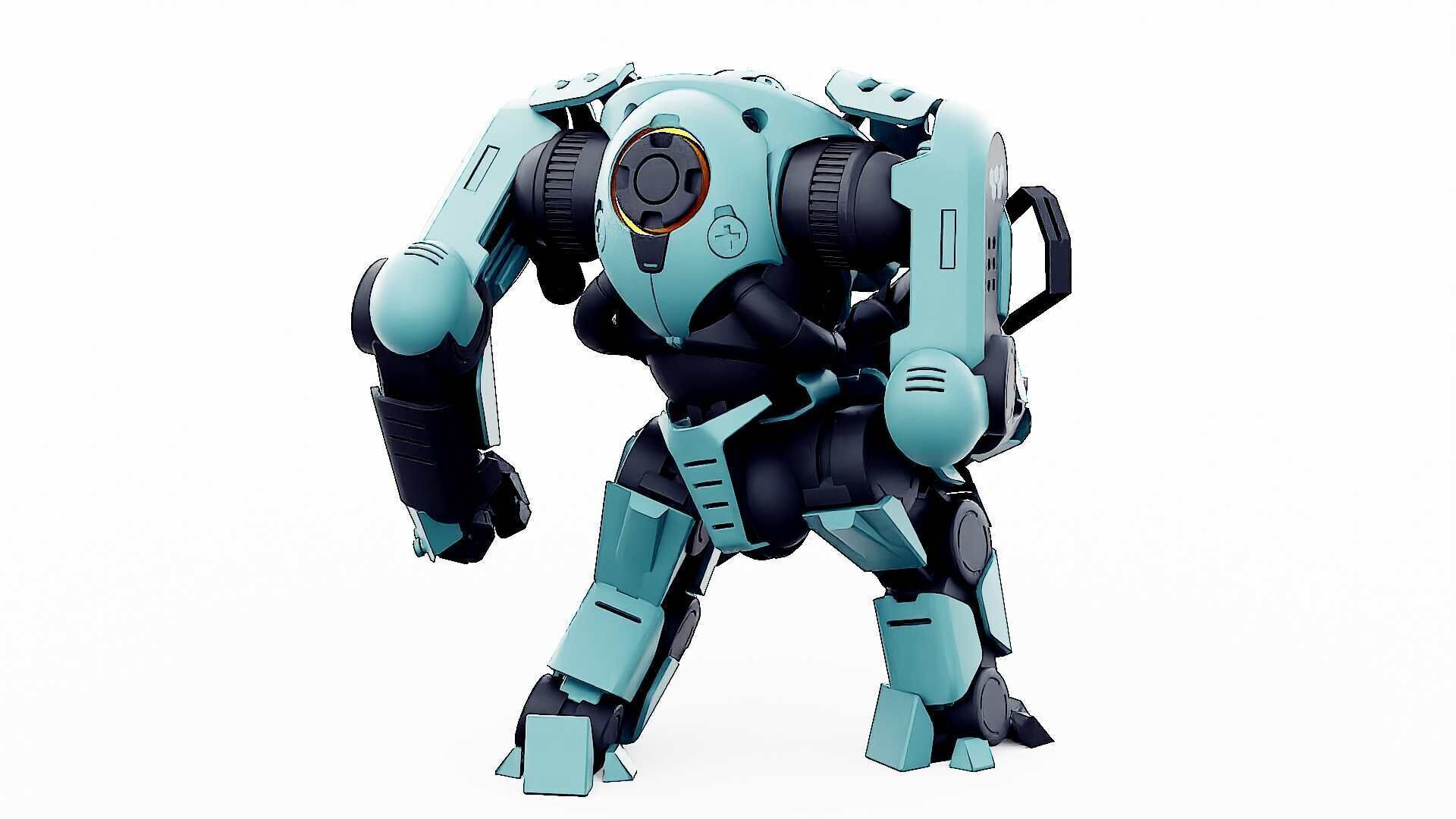 DOOM FIGHTER V-1  Rigged for Unreal Engine - Unity - MIXAMO 3D model_17