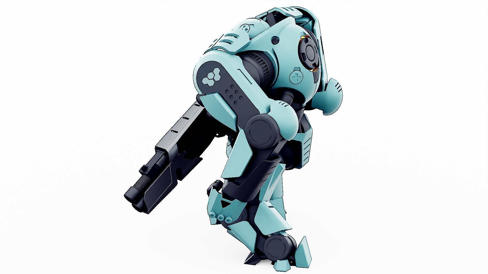 DOOM FIGHTER V-1  Rigged for Unreal Engine - Unity - MIXAMO 3D model_12