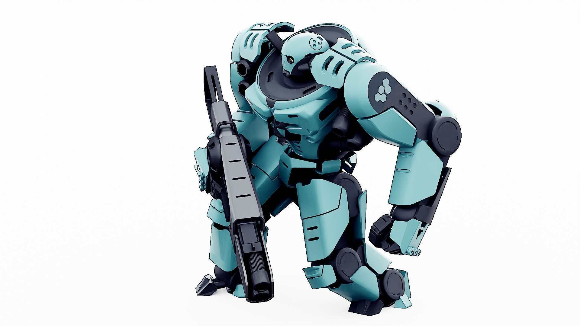 DOOM FIGHTER V-1  Rigged for Unreal Engine - Unity - MIXAMO 3D model_8