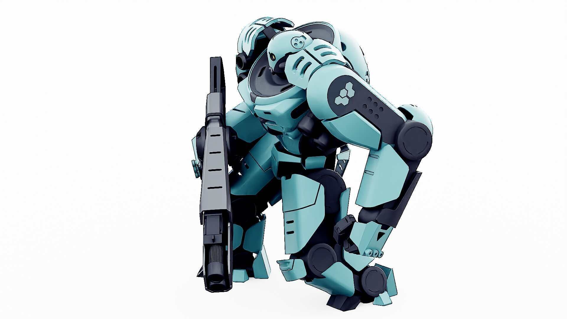 DOOM FIGHTER V-1  Rigged for Unreal Engine - Unity - MIXAMO 3D model_9