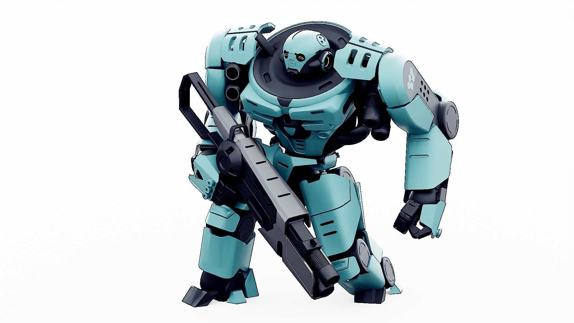 DOOM FIGHTER V-1  Rigged for Unreal Engine - Unity - MIXAMO 3D model_6