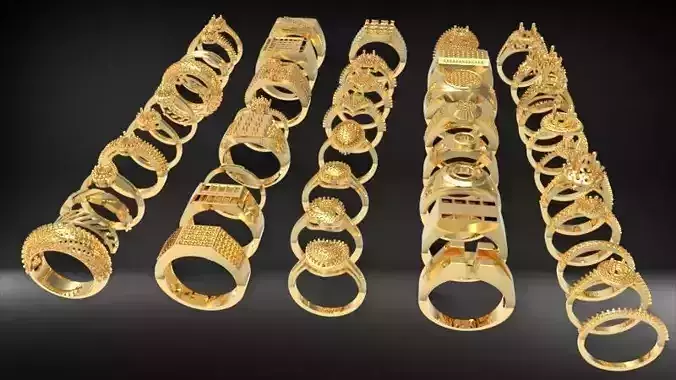 Lot of 250 Plus Various Designer Ladies  Men Pave Rings Jewelry