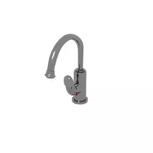 Modern Silver Sink Tap - Round Arched Top