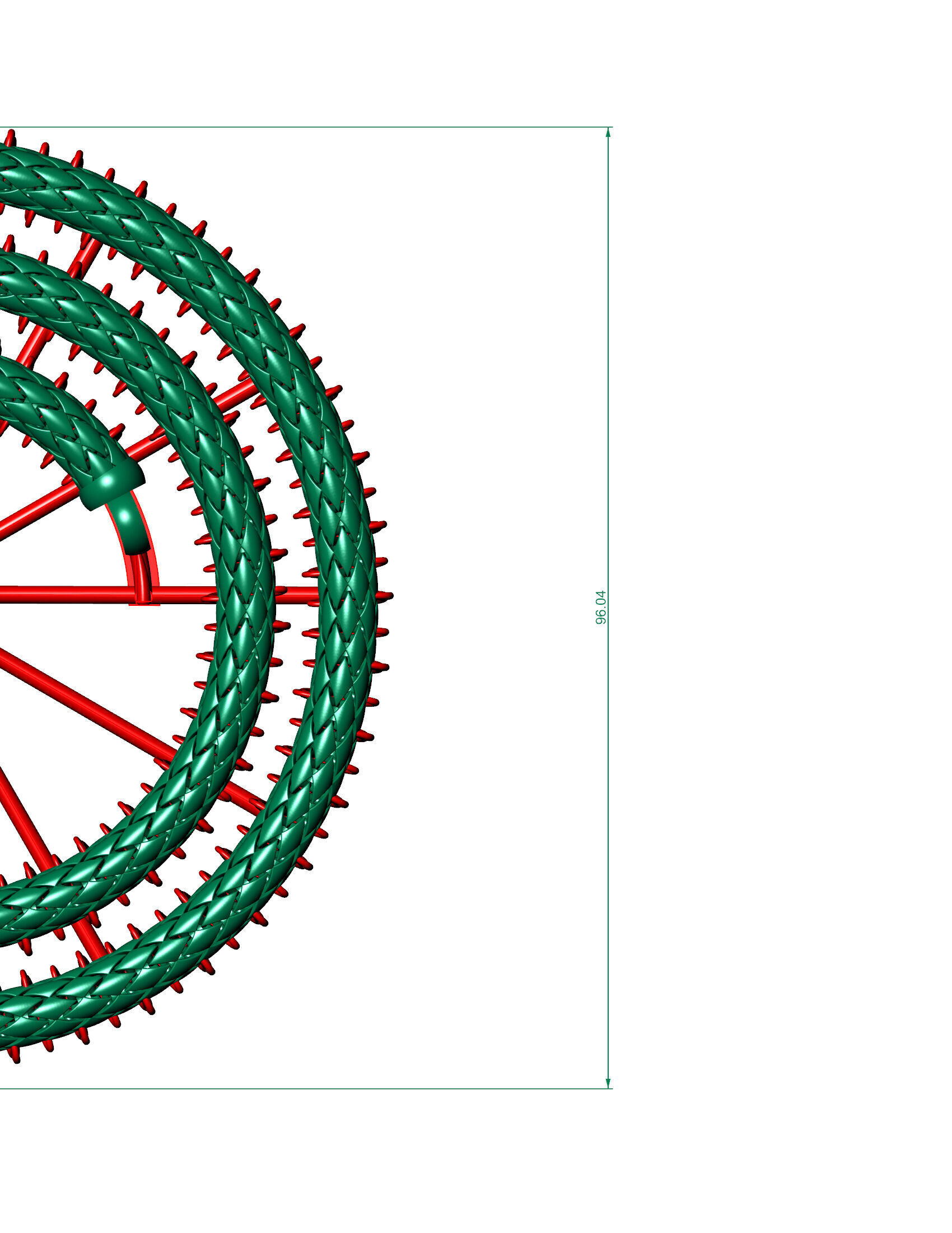 6MM TOP PERMIUM UNISEX CHAIN SPIRAL READY TO PRINT 3D print model_2