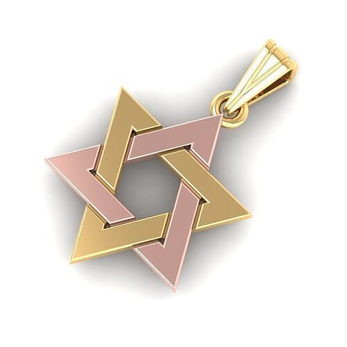 Star of David Pendant 3d Model 3D print model 3D print model