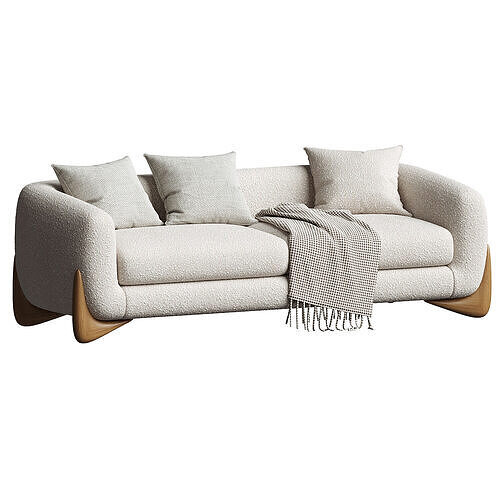 Amala Upholstered Sofa 3D model