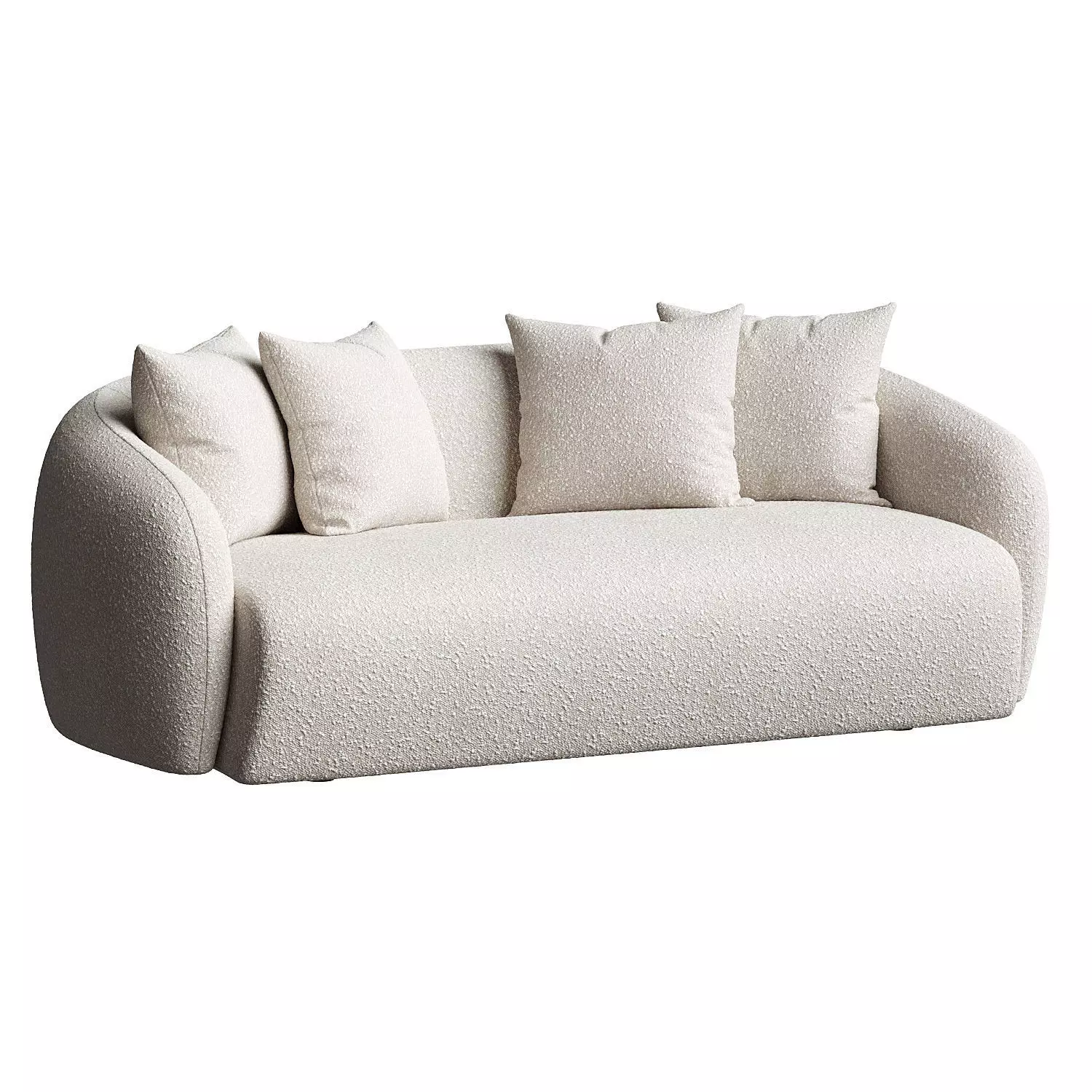 Bindiya Modern Japandi Sofa 3D model_0