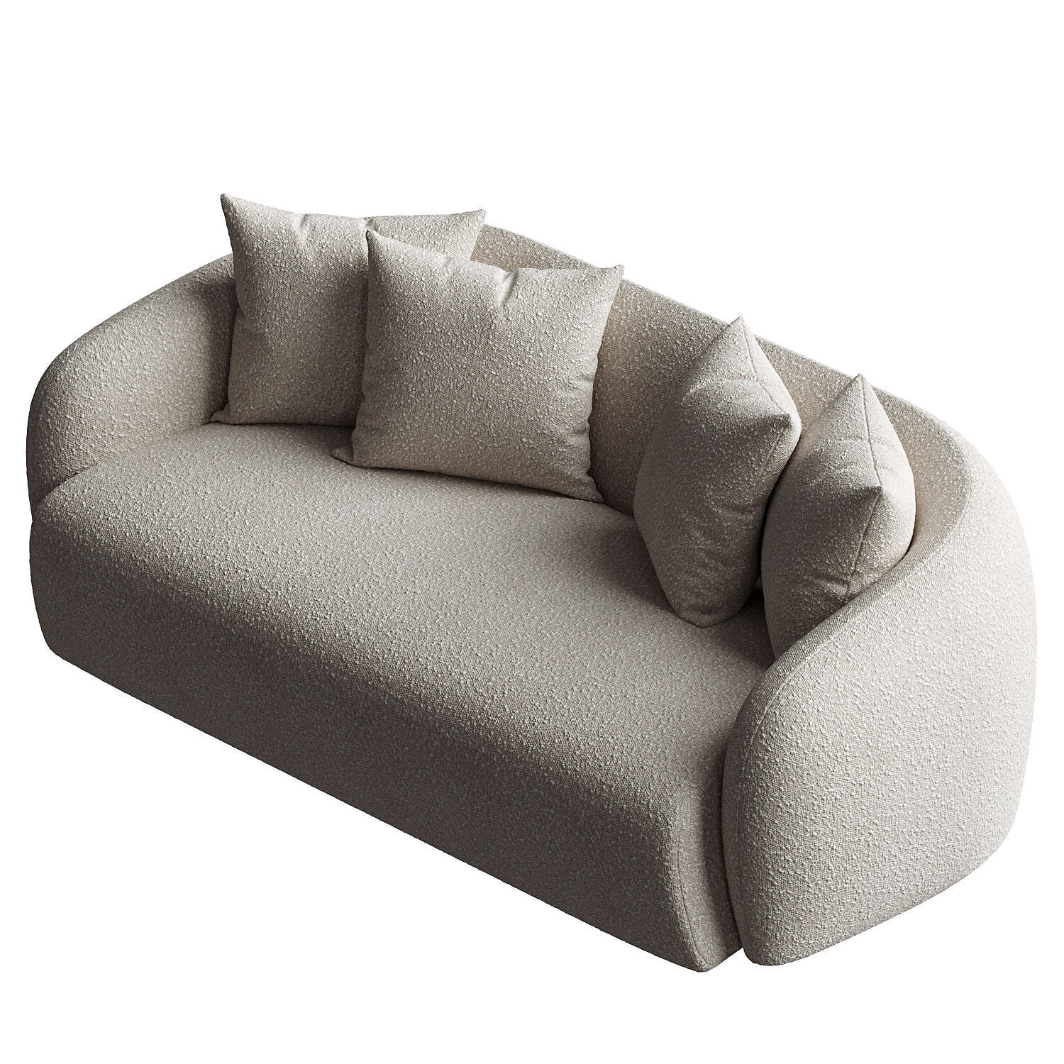 Bindiya Modern Japandi Sofa 3D model_3
