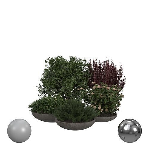 Outdoor Plant collection 3D model