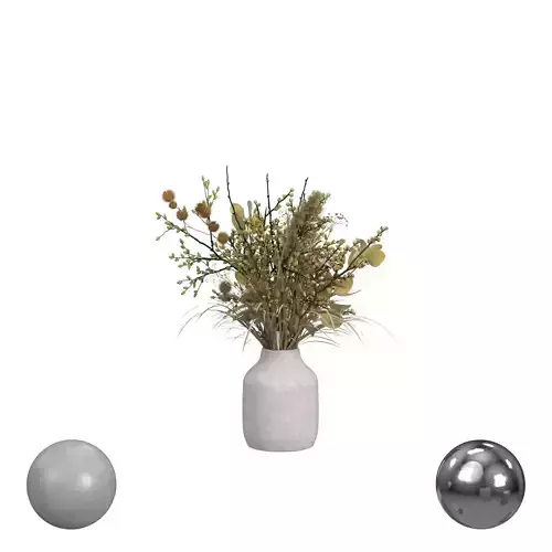 Dried Floral Arrangement for Marigot Vanity