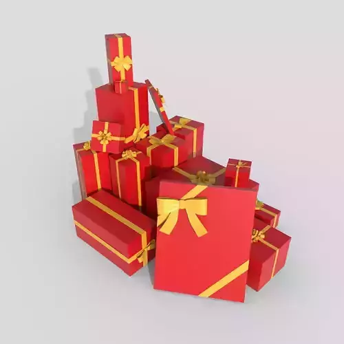 Gift Pack Stack 3D model