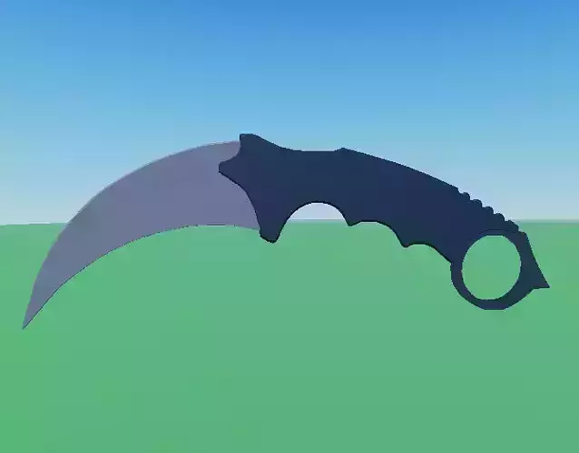 Low Poly karambit