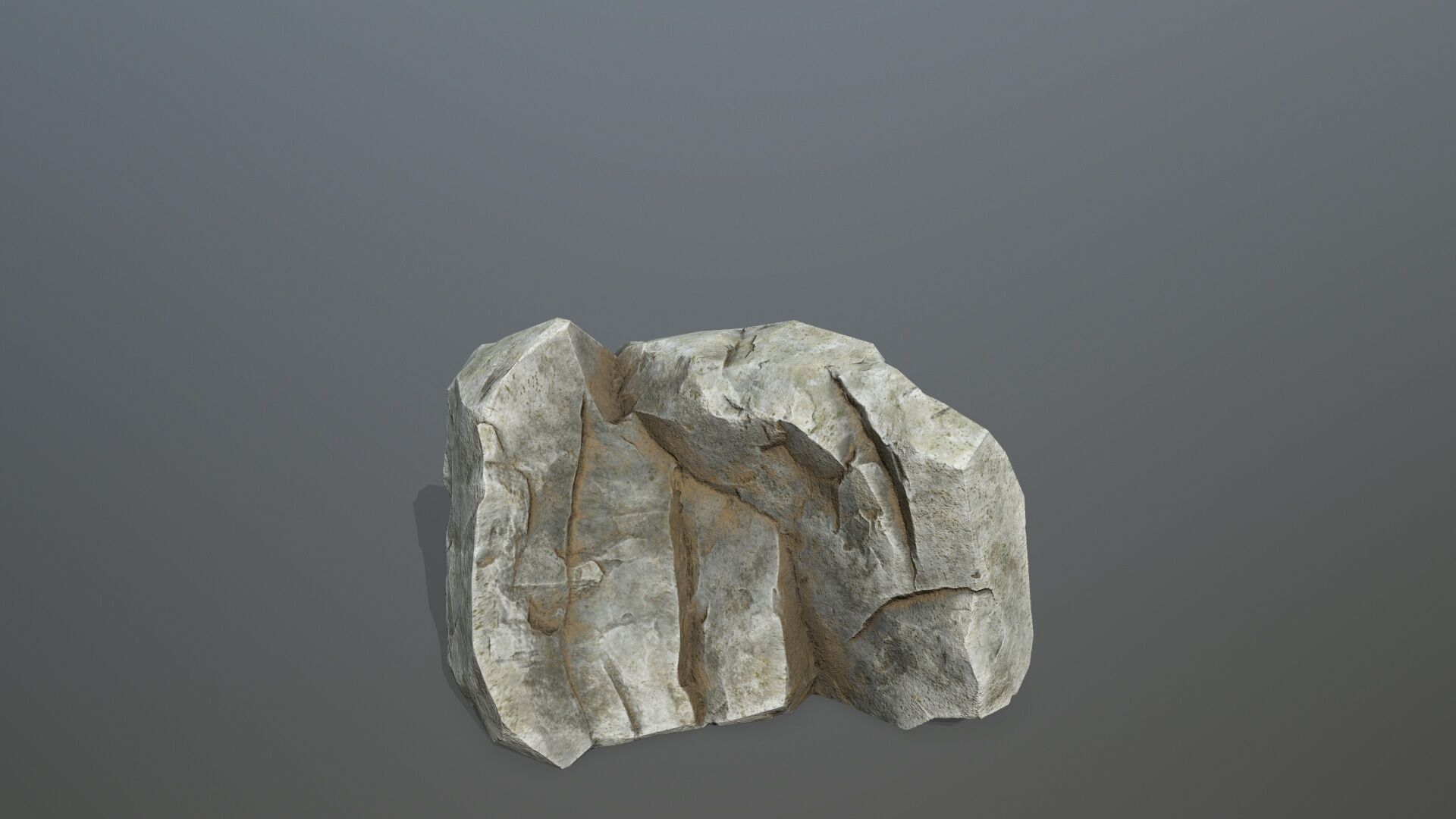 white rocks Low-poly 3D model_3