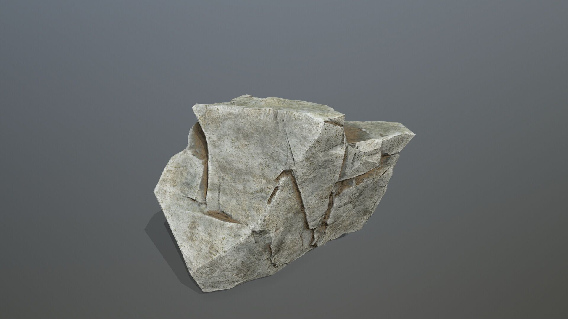white rocks Low-poly 3D model_8