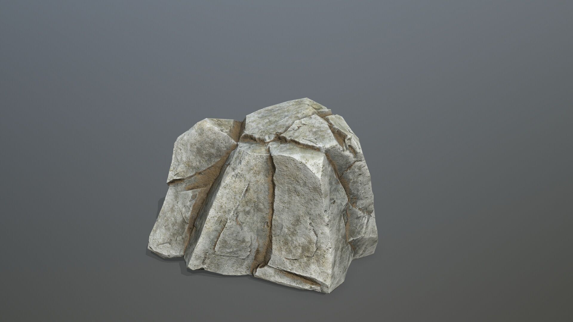 white rocks Low-poly 3D model_6