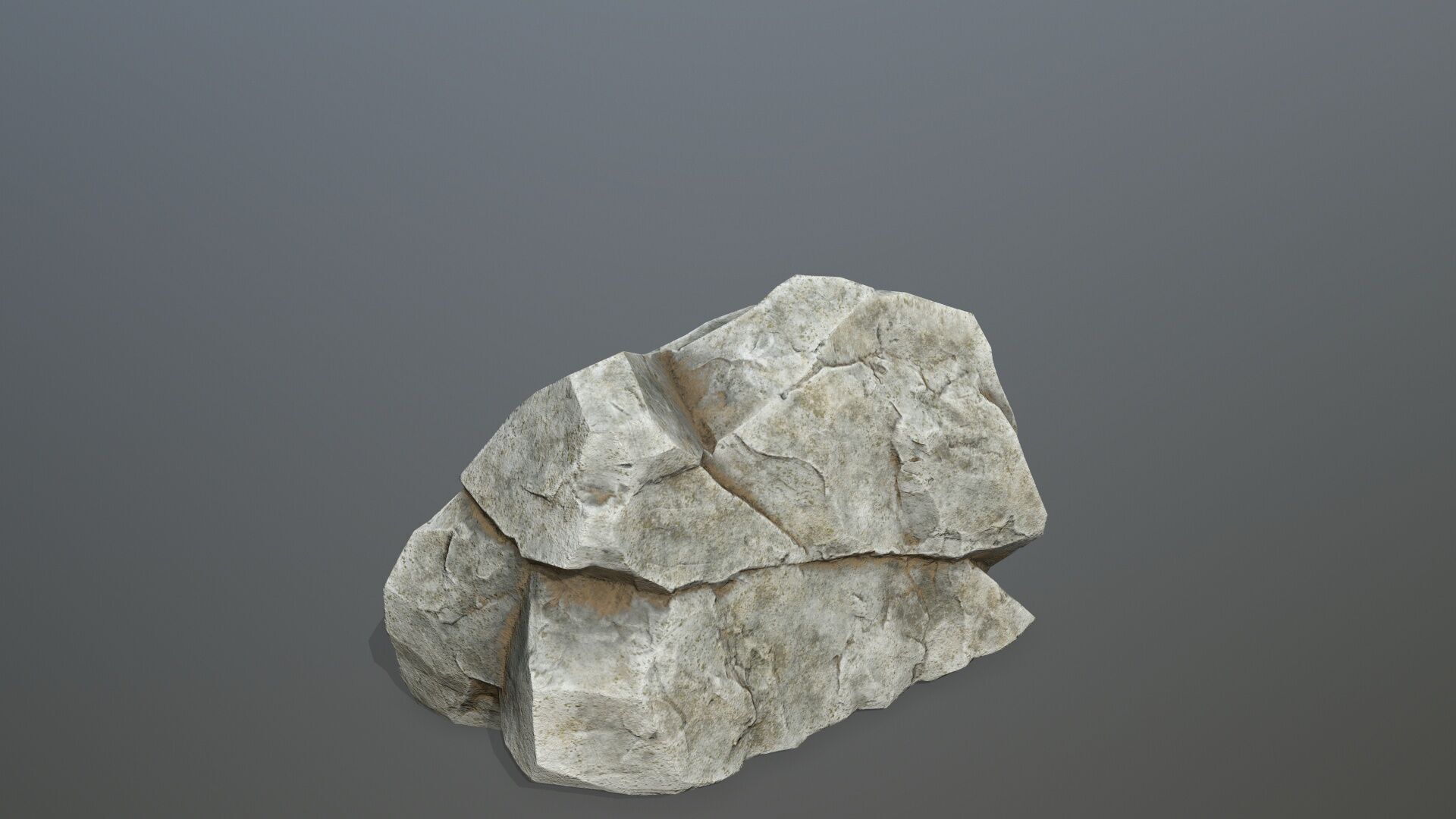 white rocks Low-poly 3D model_4