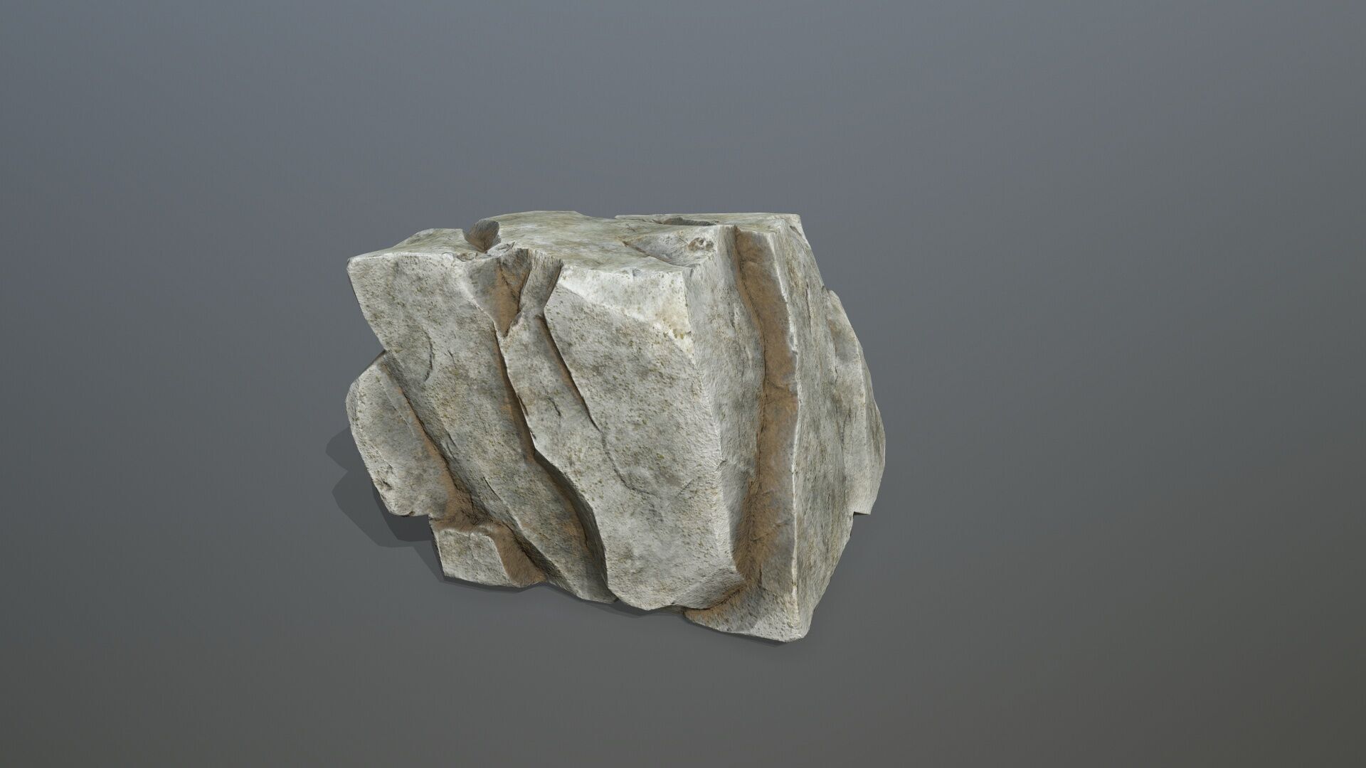 white rocks Low-poly 3D model_7