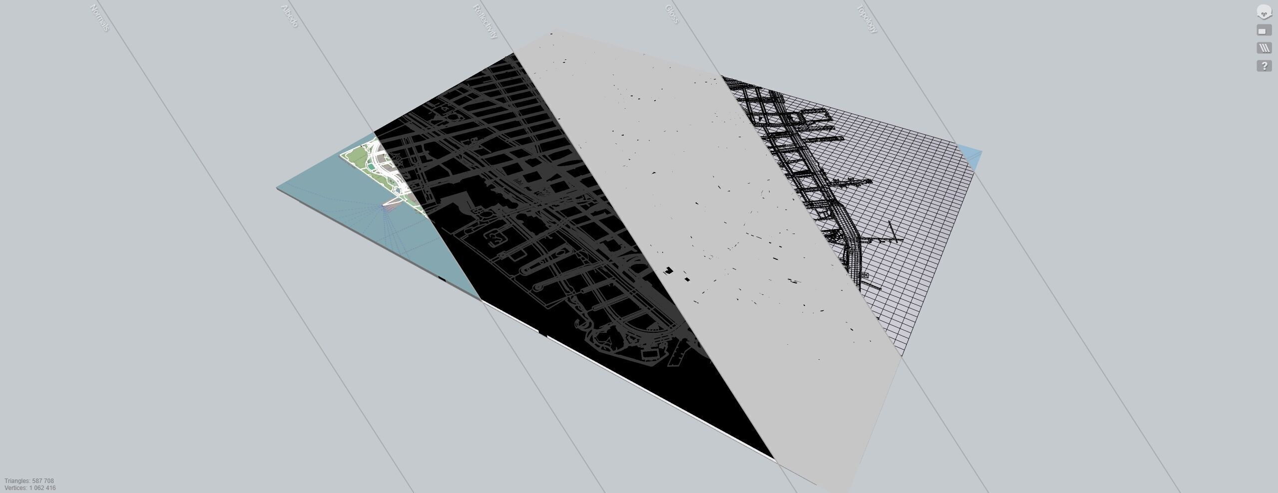 Cityscape New York USA fragment city Strets and roads  3D print model_13