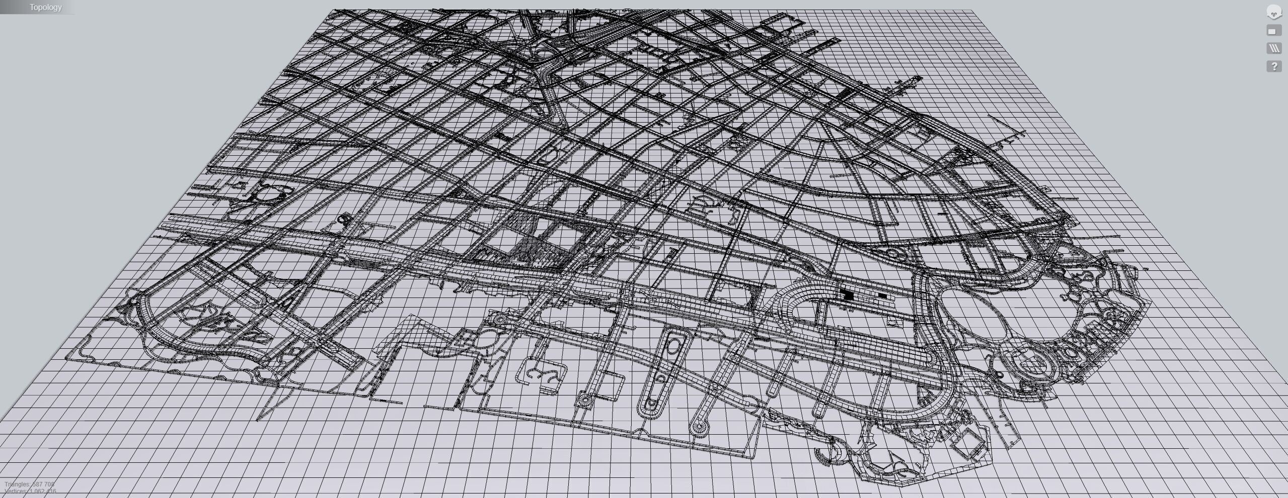 Cityscape New York USA fragment city Strets and roads  3D print model_12