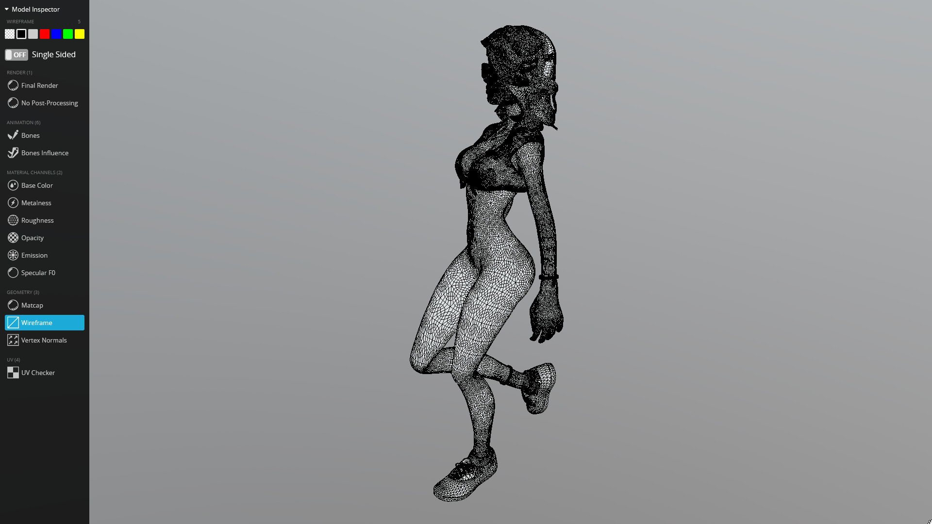 Female character animated 3D model_20