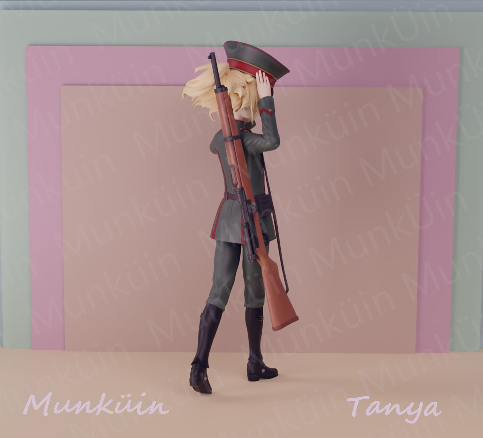Tanya Fan art 3D print model_4